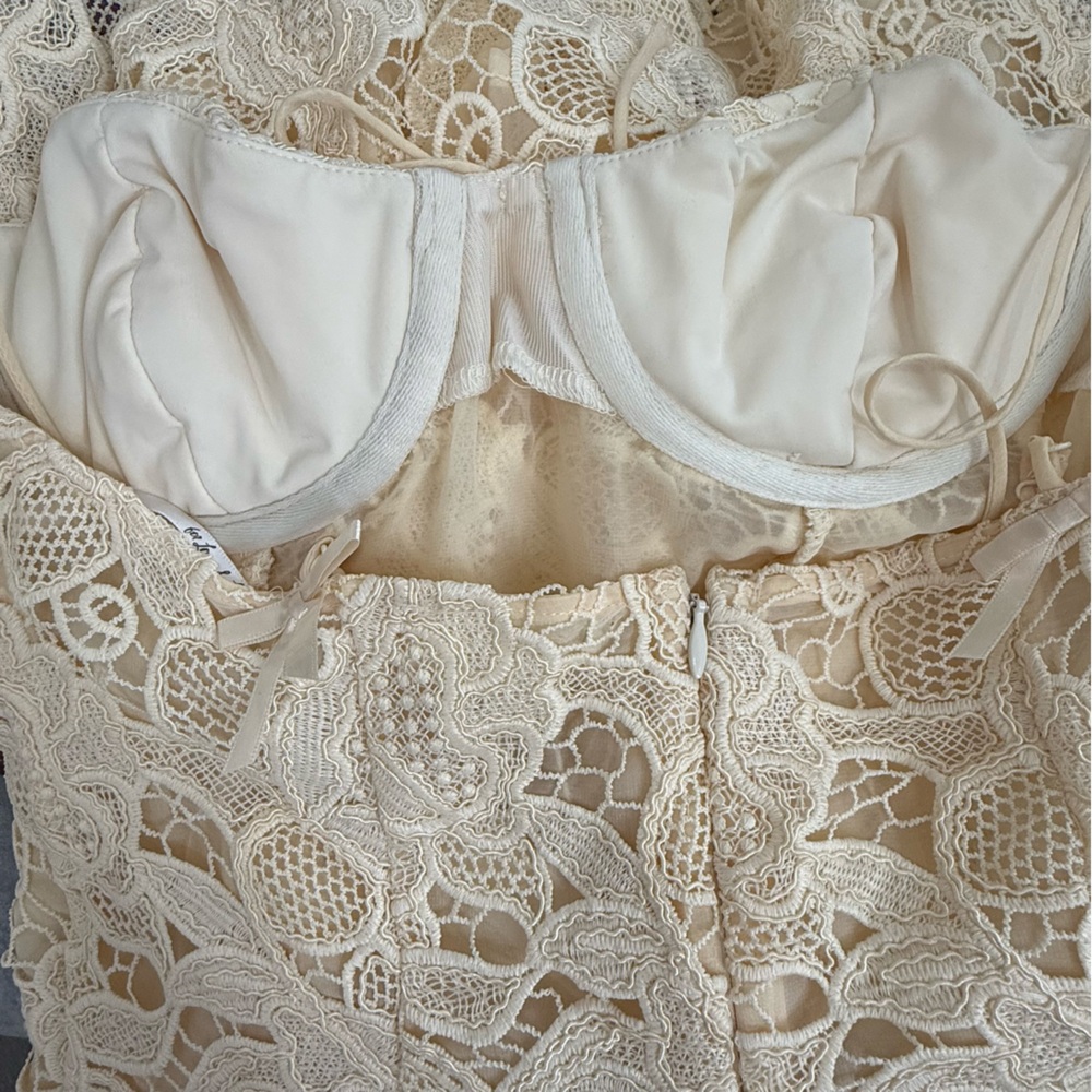 For Love & Lemons Coco Lace Mini Dress, size S NWT - Picture 7 of 7